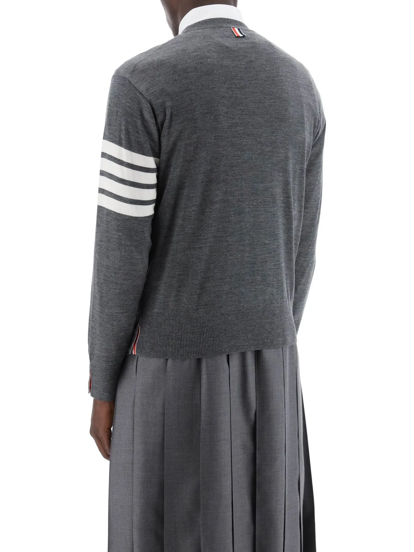 4-Bar Stripe Knit Sweater