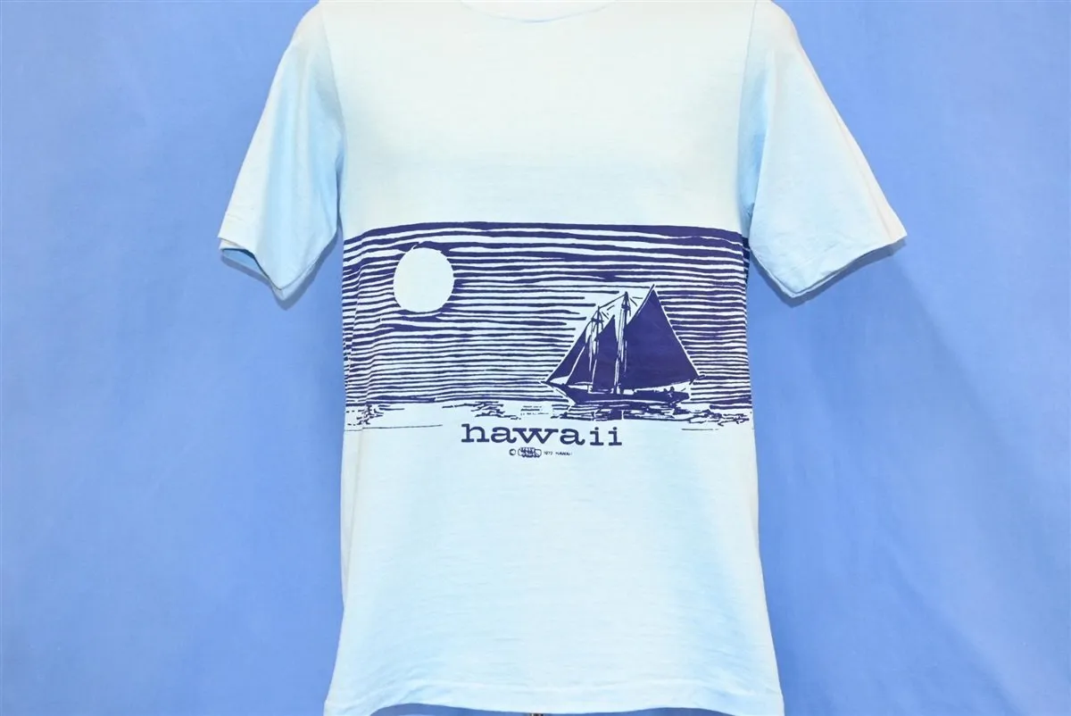 70s Hawaii Crazy Shirts Sailboat Wraparound t-shirt Medium