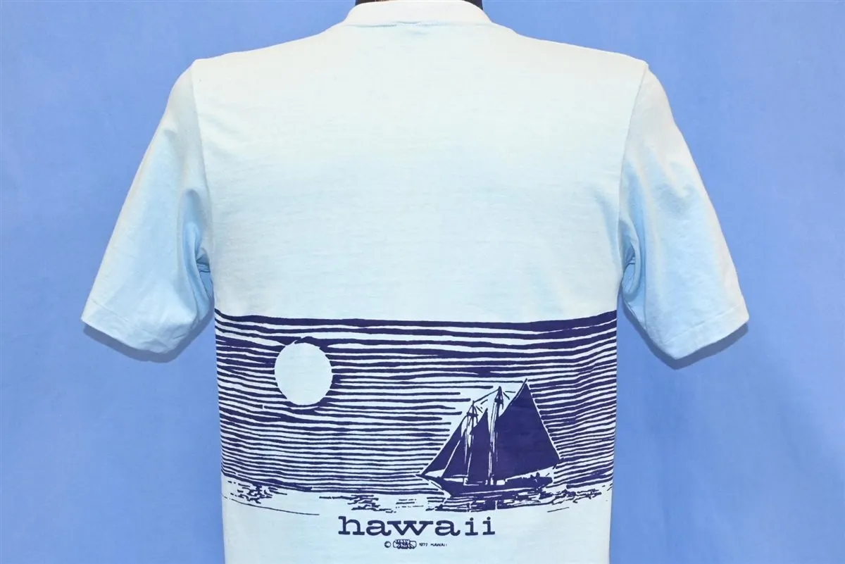 70s Hawaii Crazy Shirts Sailboat Wraparound t-shirt Medium