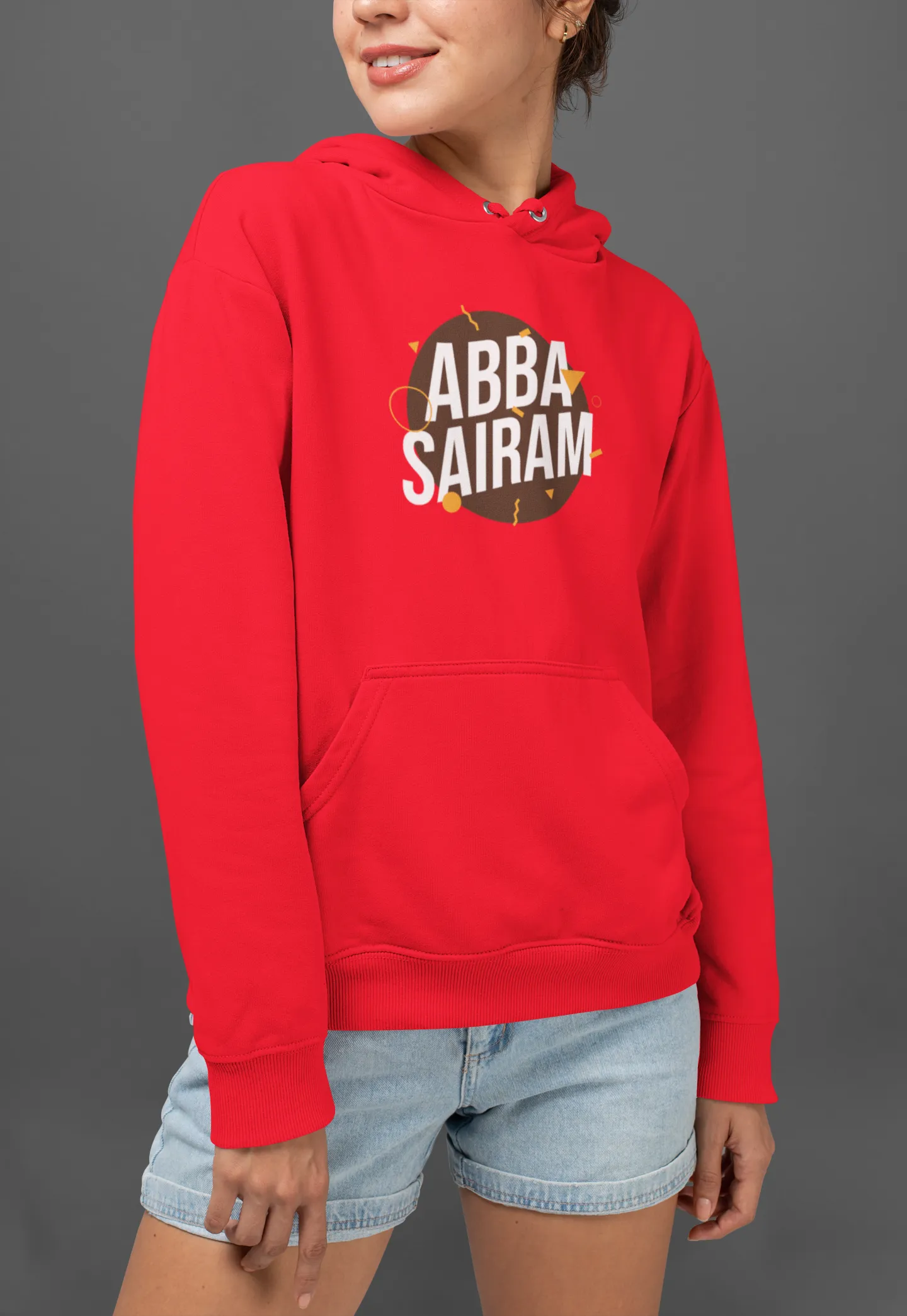 Abba Sairam Unisex Hoodie Red