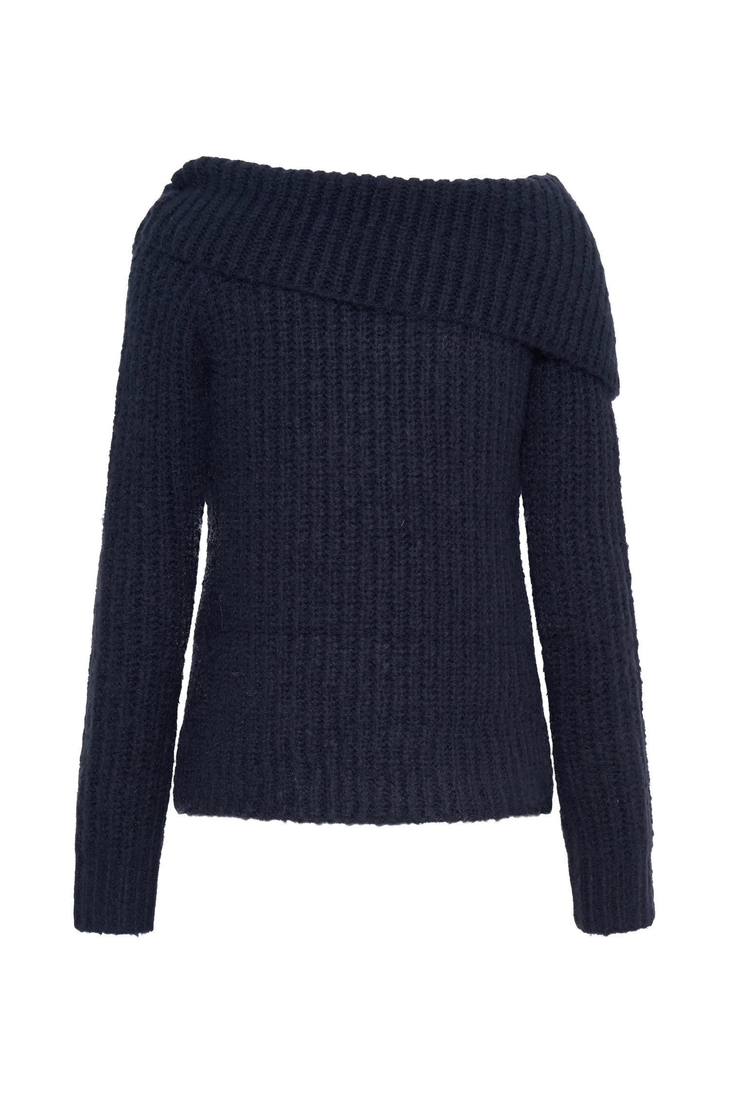 Alicia Off Shoulder Knit Top - Dark Navy