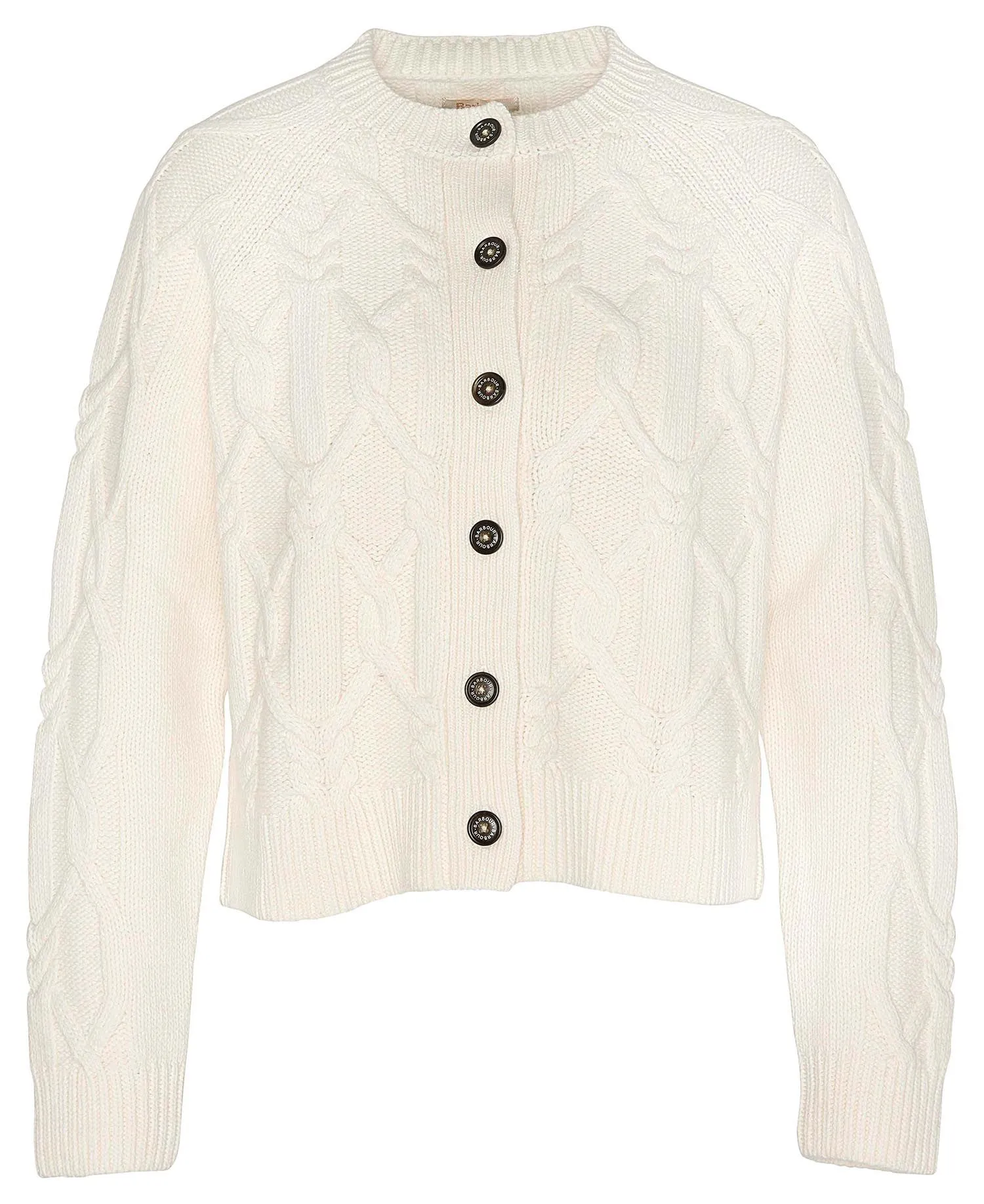 Barbour Lorelei Cardigan, Ecru