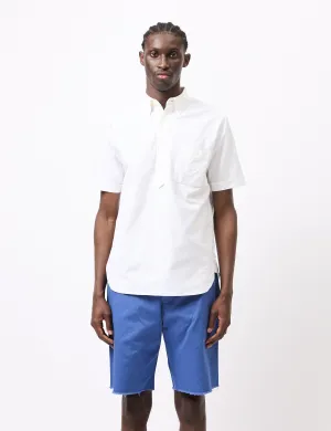 Beams Plus B.D. Pullover Short Sleeve Oxford Shirt - White