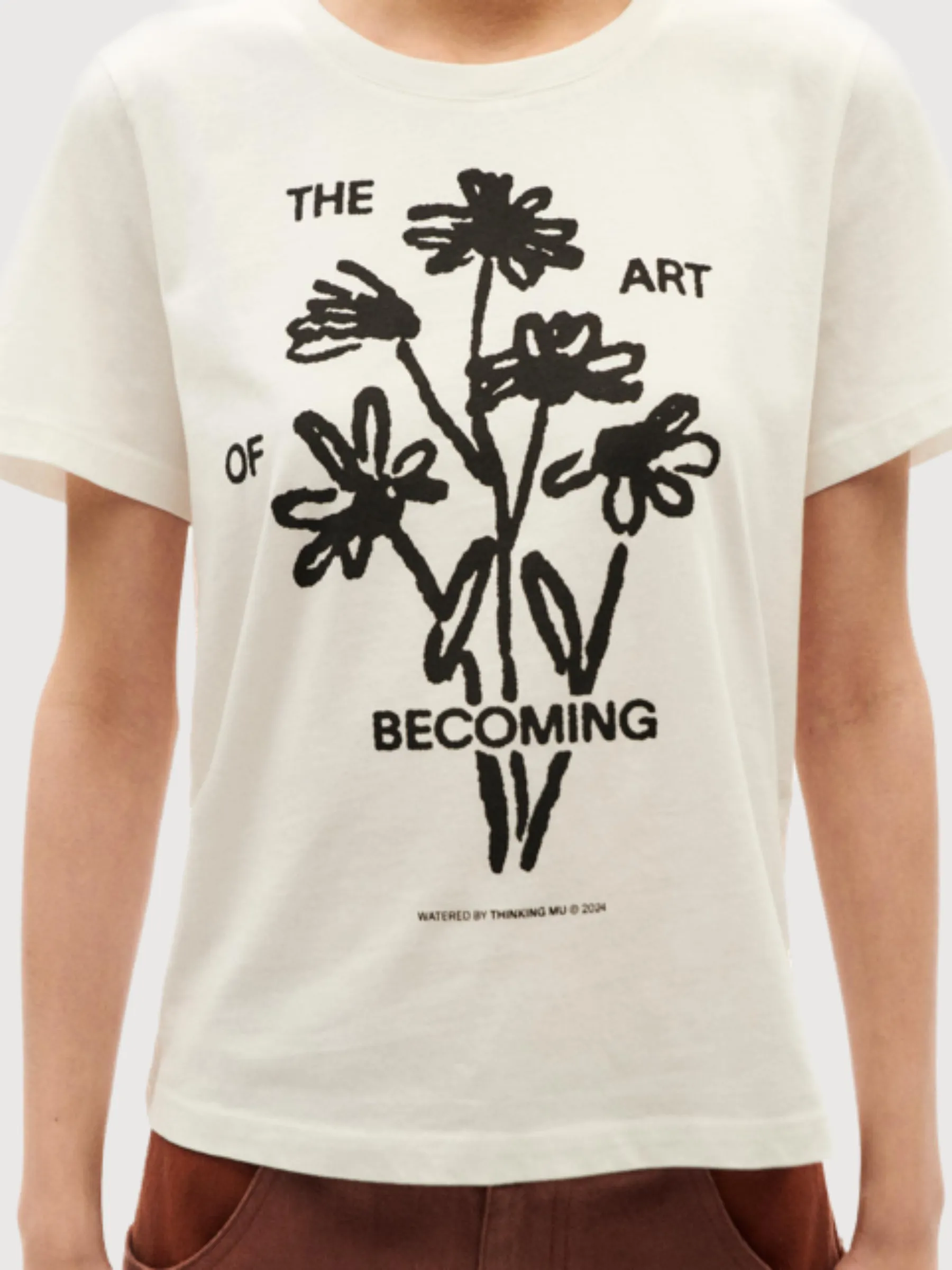 Becoming Ida T-shirt White | Thinking Mu