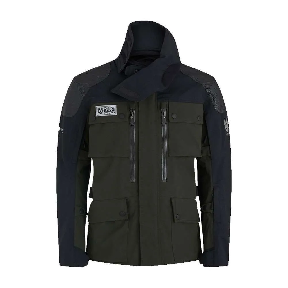 BELSTAFF LONG WAY UP GORE-TEX PRO MOTORCYCLE JACKET - OLIVE