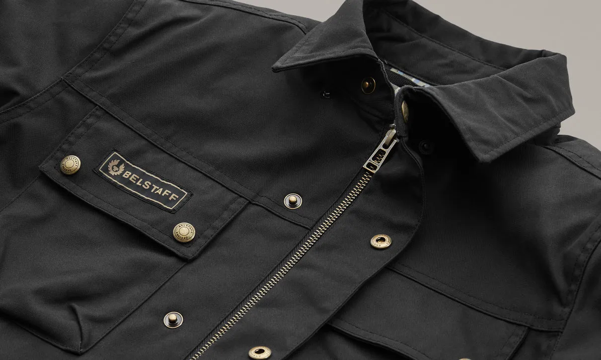 BELSTAFF MANSION MOTORCYCLE RIDING SHIRT - OLIBLACKVE