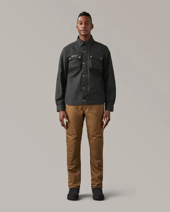 BELSTAFF MANSION MOTORCYCLE RIDING SHIRT - OLIBLACKVE