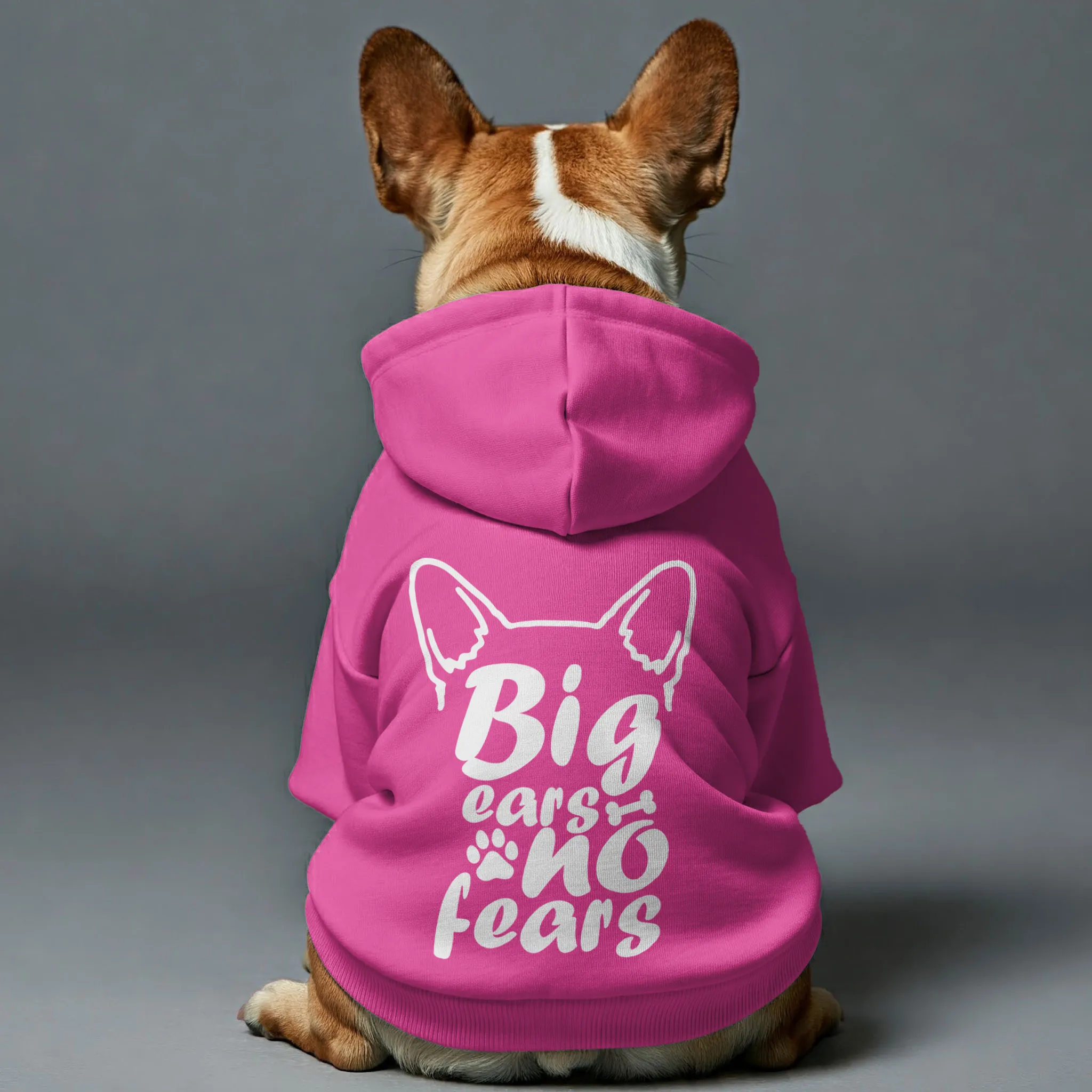 Big ears, no fears - Personalized French Bulldog Hoodies with Funny Quotes – Stylish, Cozy, and Premium 100% Cotton