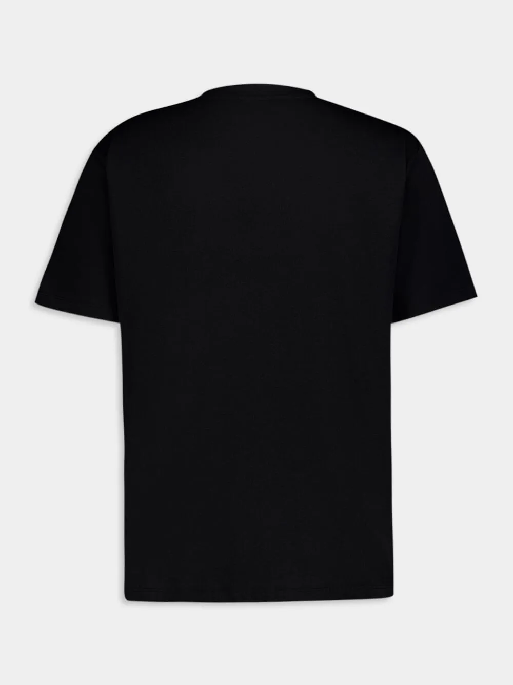 Black Contrasting Printed Logo T-Shirt