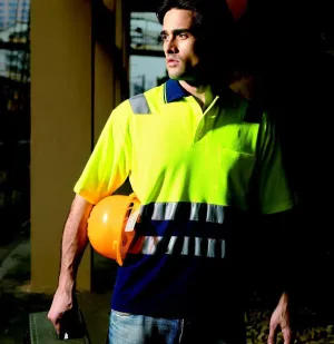 Bocini Hi-Vis Polyface/Cotton Back Polo (SP0539)