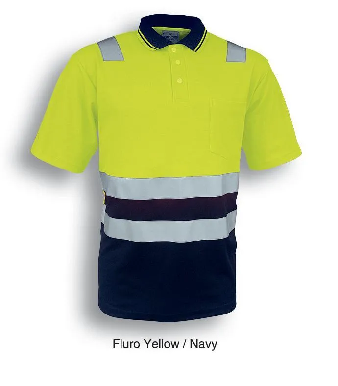 Bocini Hi-Vis Polyface/Cotton Back Polo (SP0539)