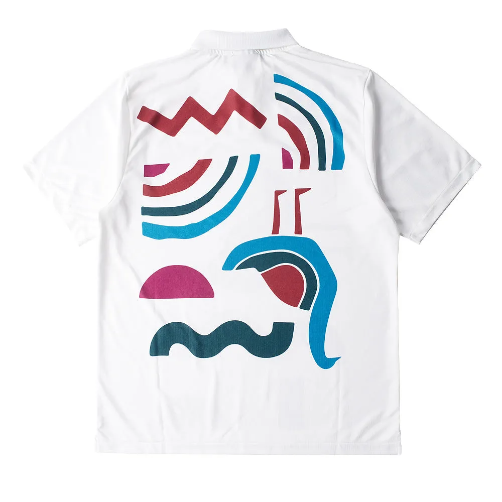 BY PARRA TENNIS ANYONE? POLO SHIRT // WHITE