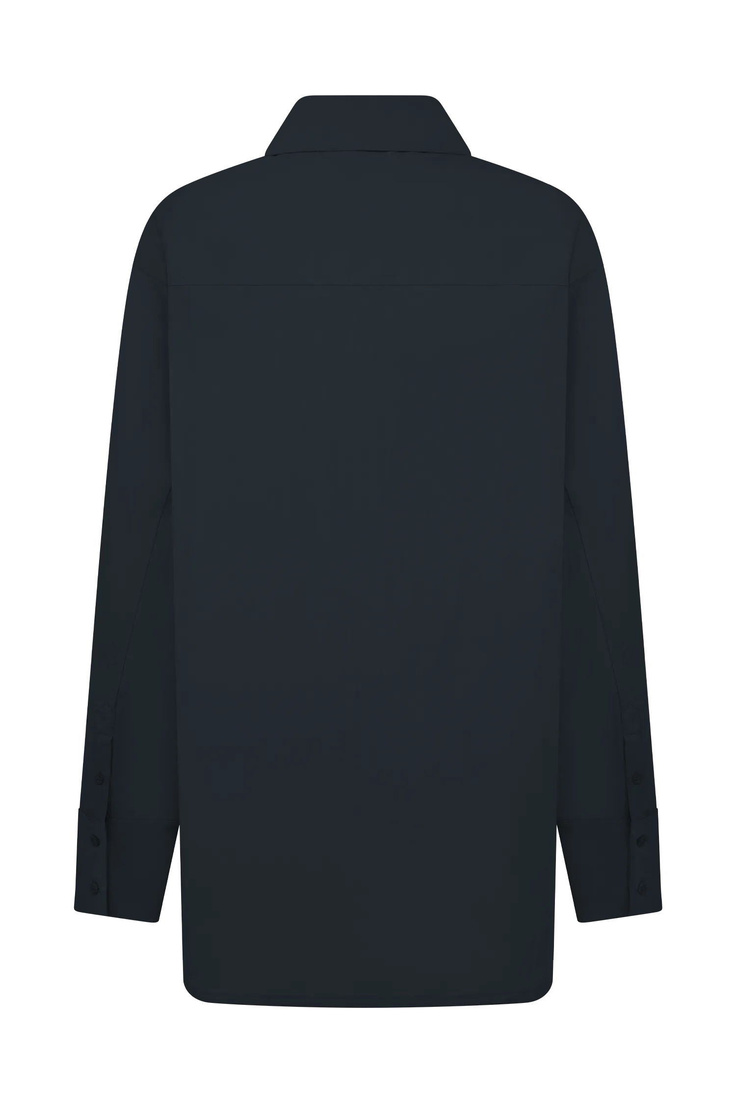 Campbell Cotton Oversized Shirt - Navy