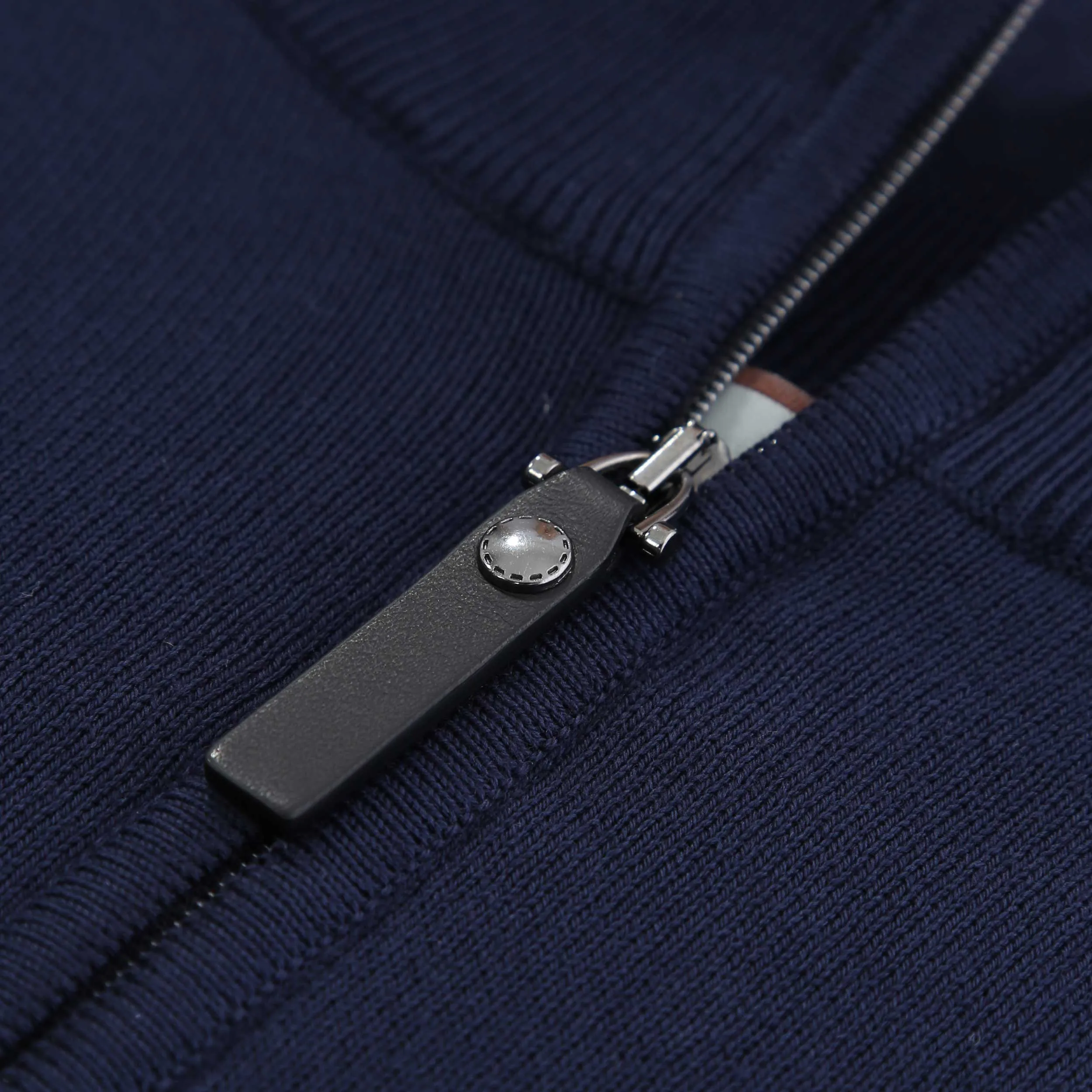 Canali 1/4 Zip Knitwear in Navy