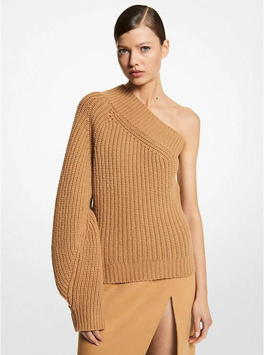 Cashmere Blend One-Shoulder Sweater