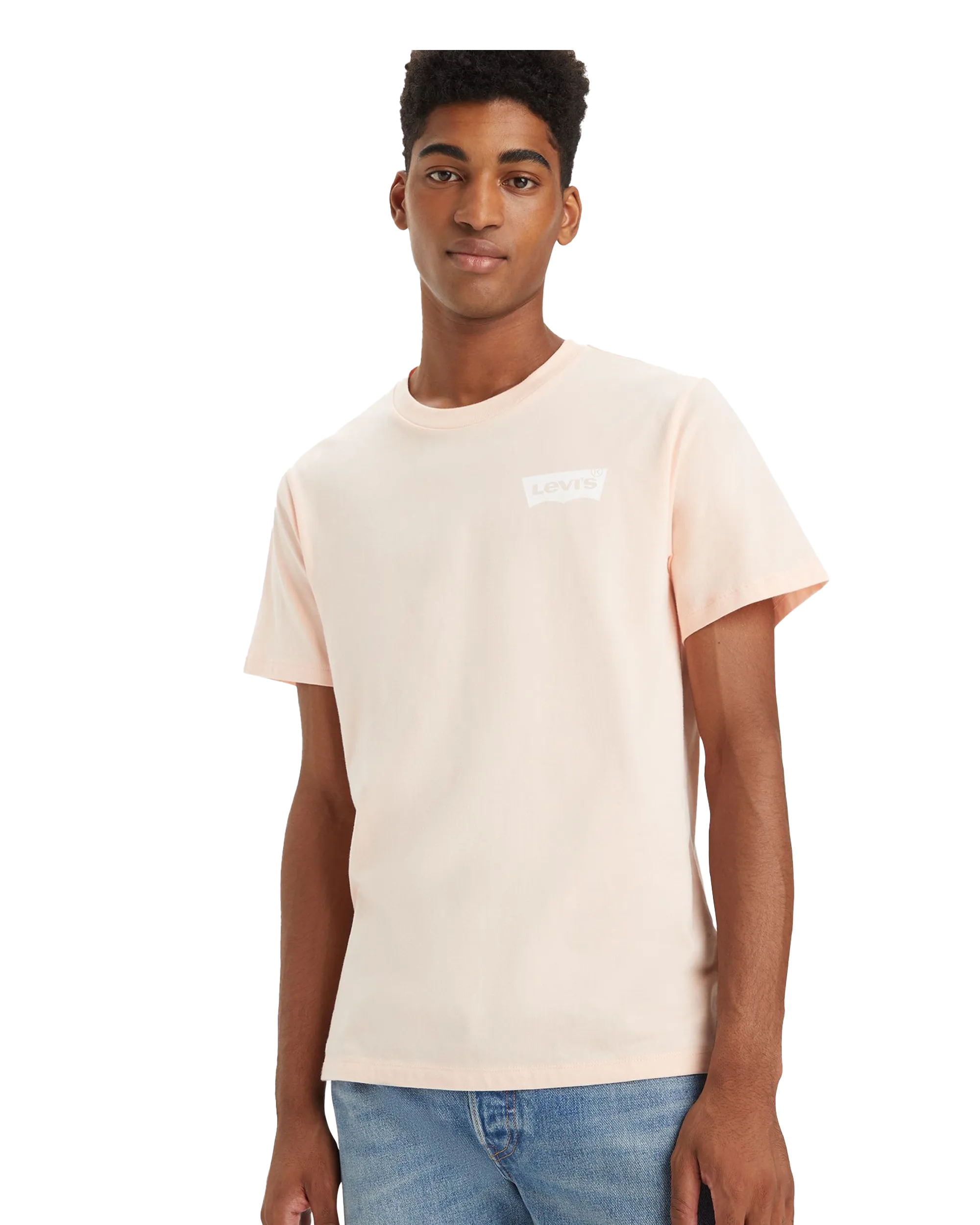 Classic Graphic T-Shirt in Pale Peach