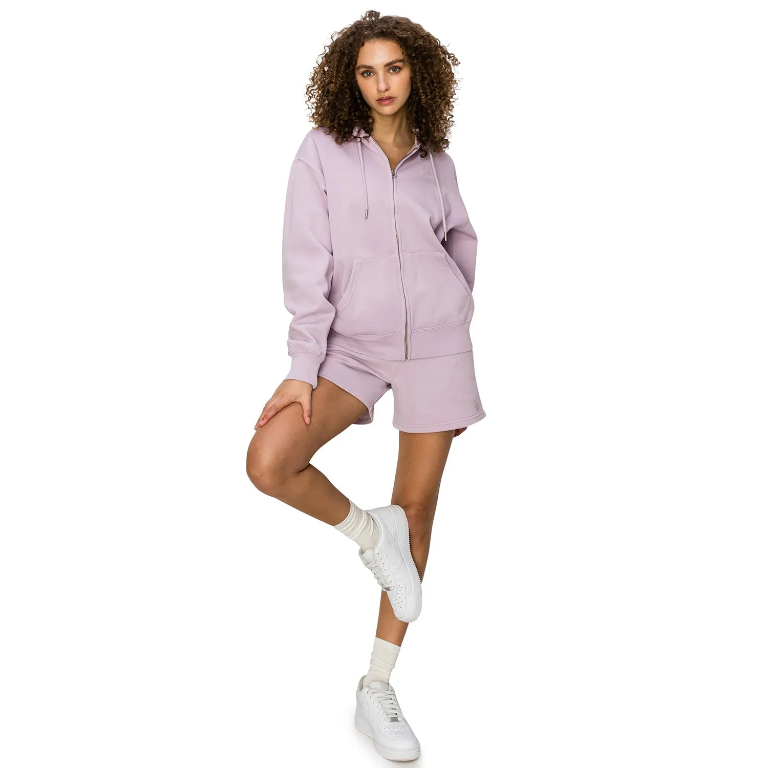 Cloud Fleece Zip Up Hoodie - Lite Lilac