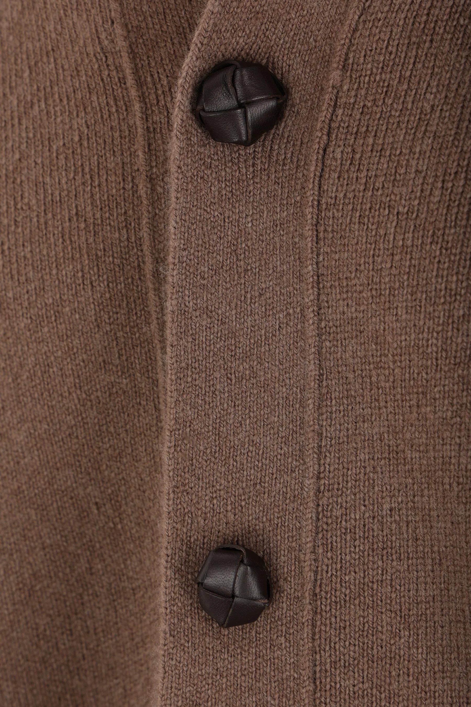 Compact Intrecciato Wool Cardigan