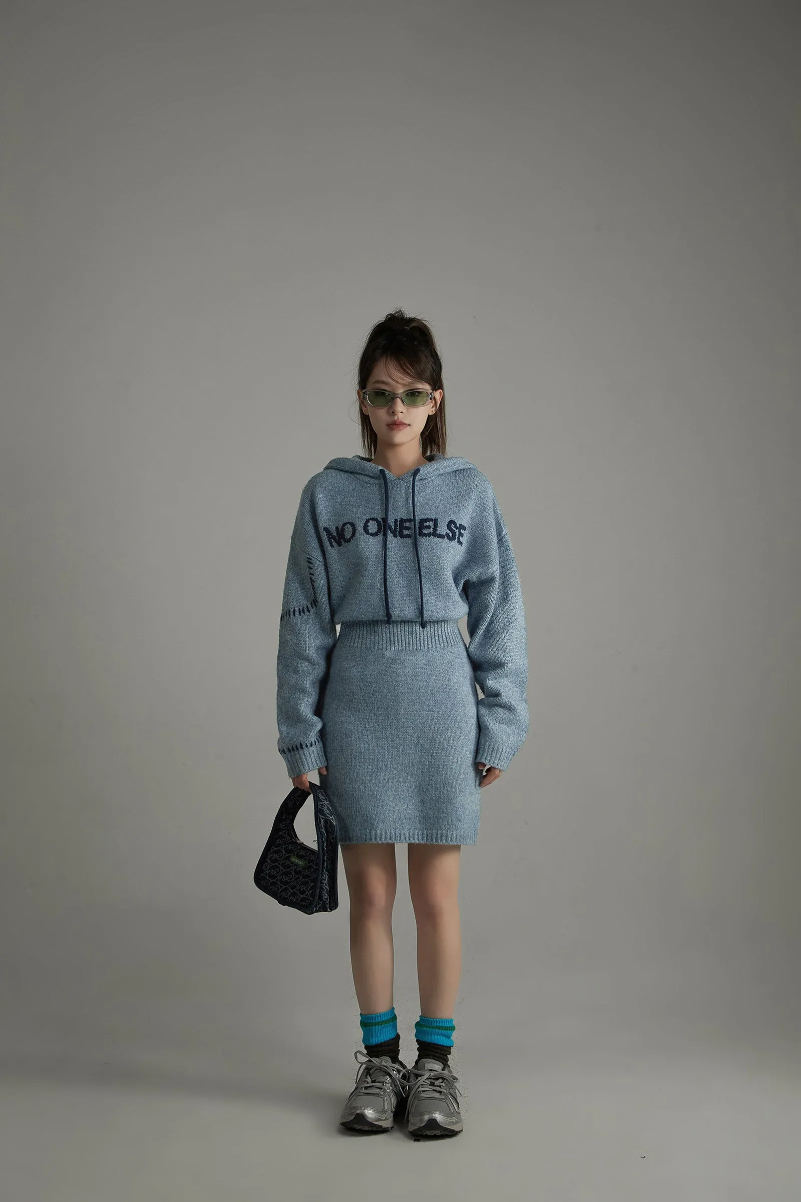 Cozy Hooded Knit Dress