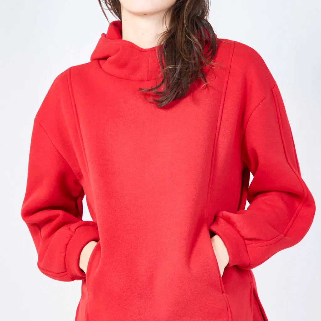 Cozy oversized hoodie with drawstring wholesale