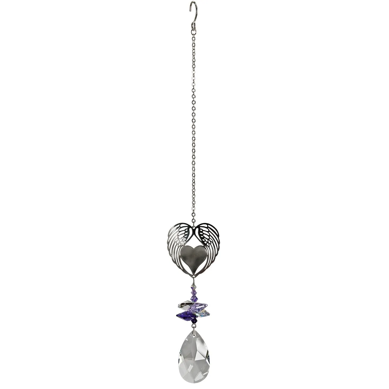 Crystal Fantasy Suncatcher - Winged Heart