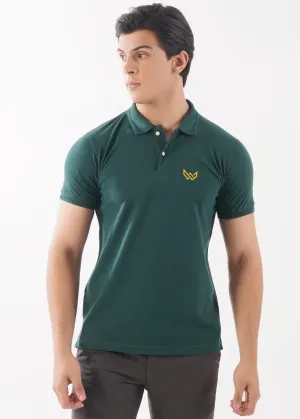 Dark Green Basics Polo