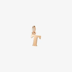 DoDo Charm Letter T Rose Gold