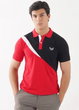 Dynamic Red/Black Polo