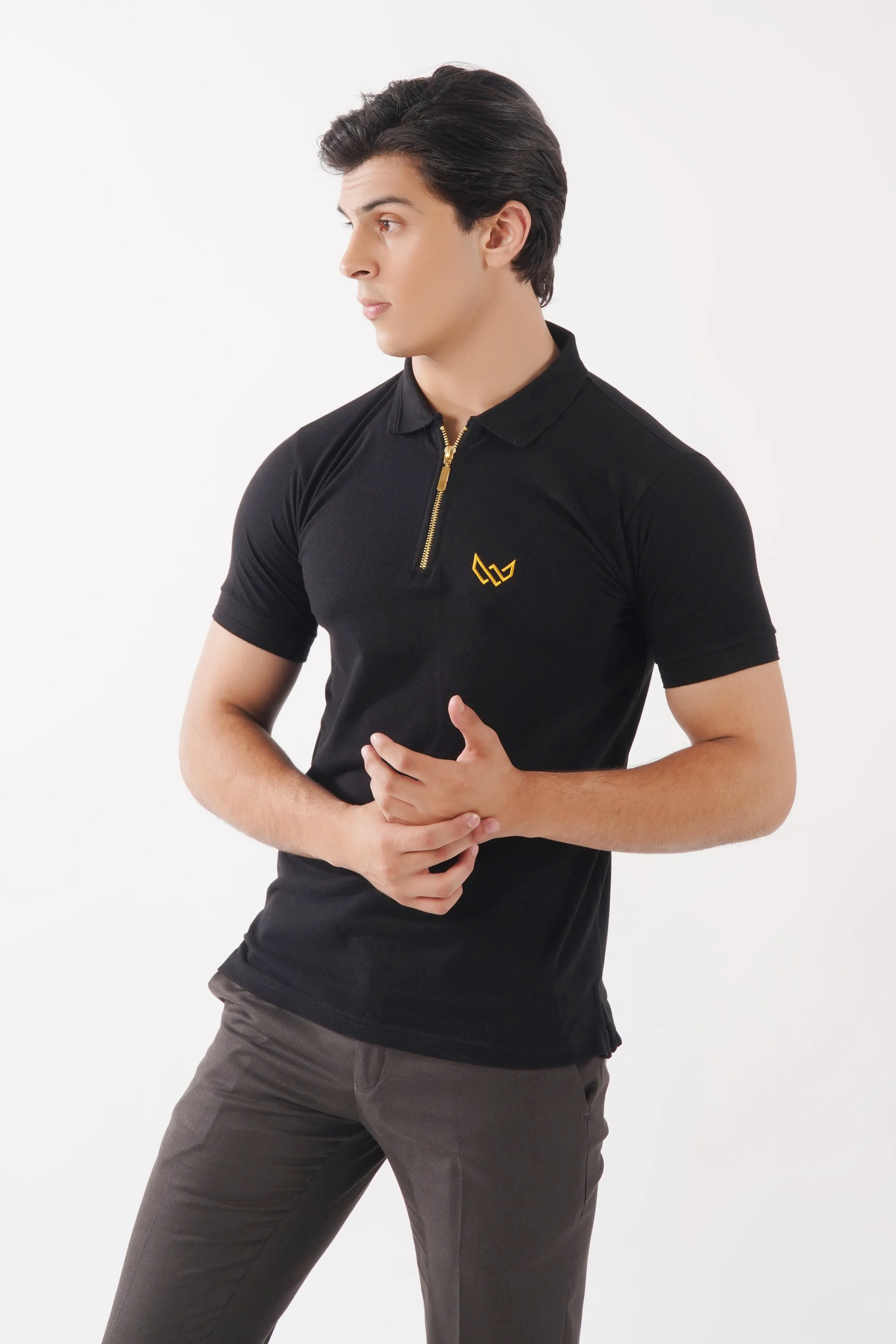 Elite Black/Gold Superior Polo