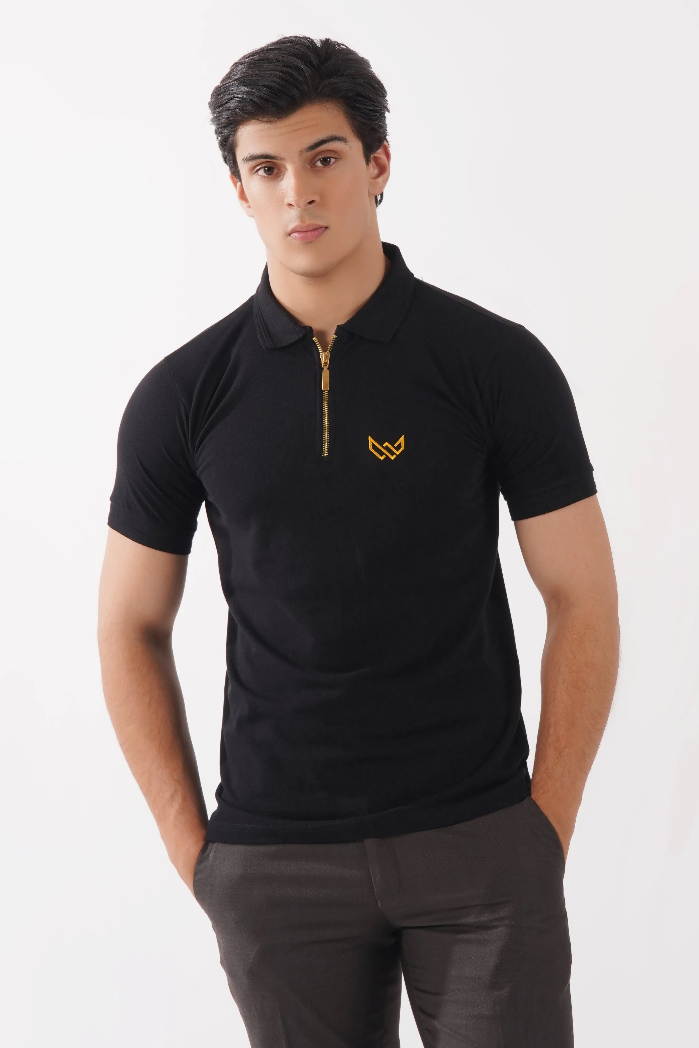 Elite Black/Gold Superior Polo