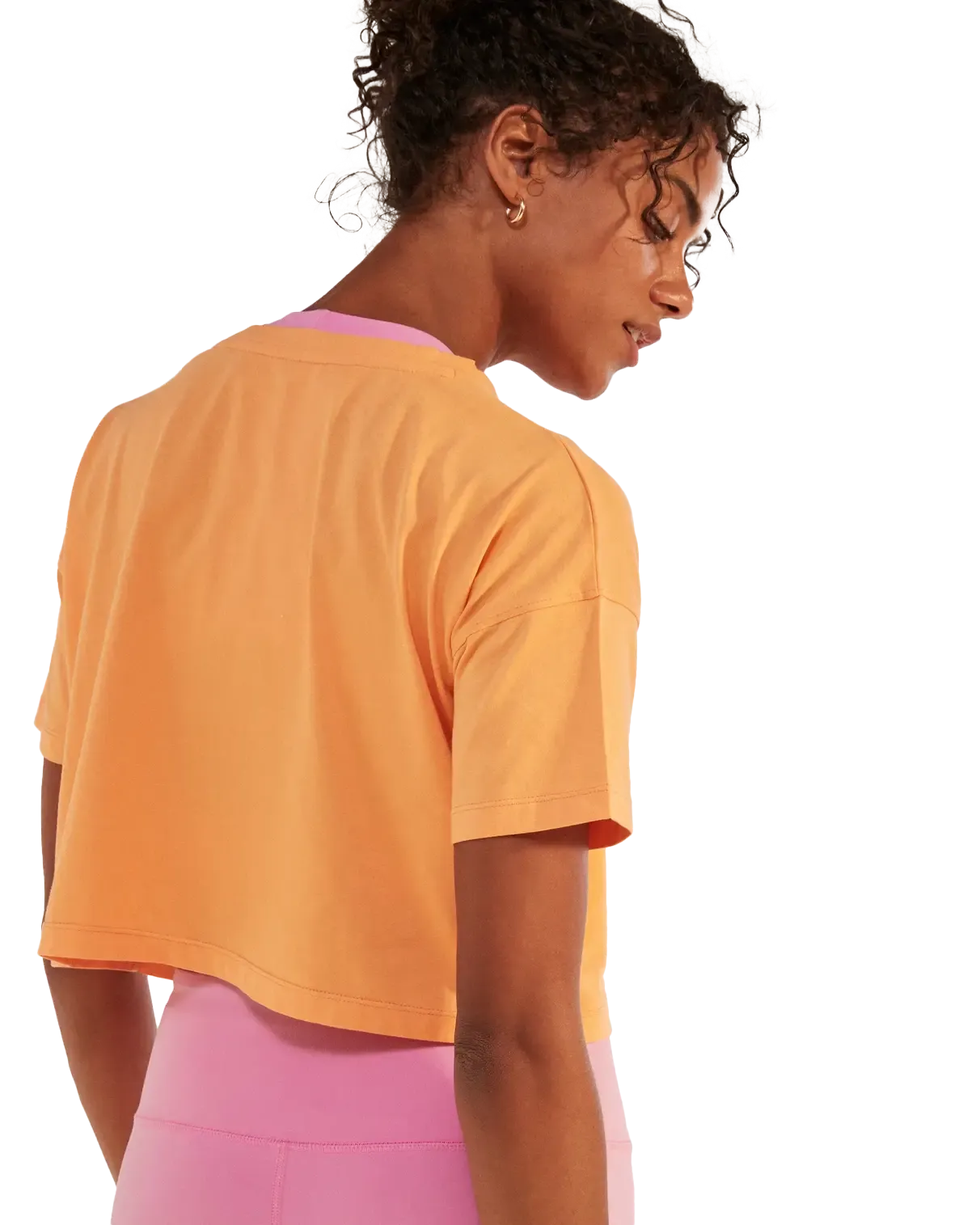 Essential Crop T-Shirt in Mock Orange