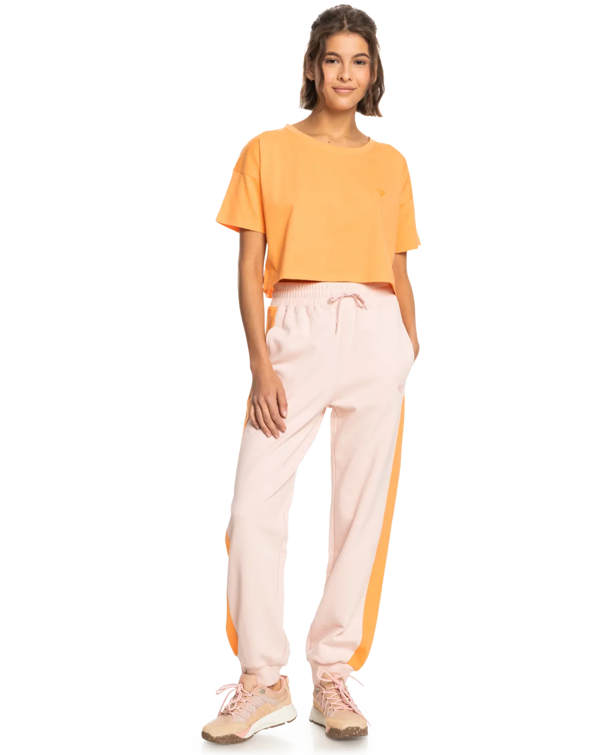 Essential Crop T-Shirt in Mock Orange