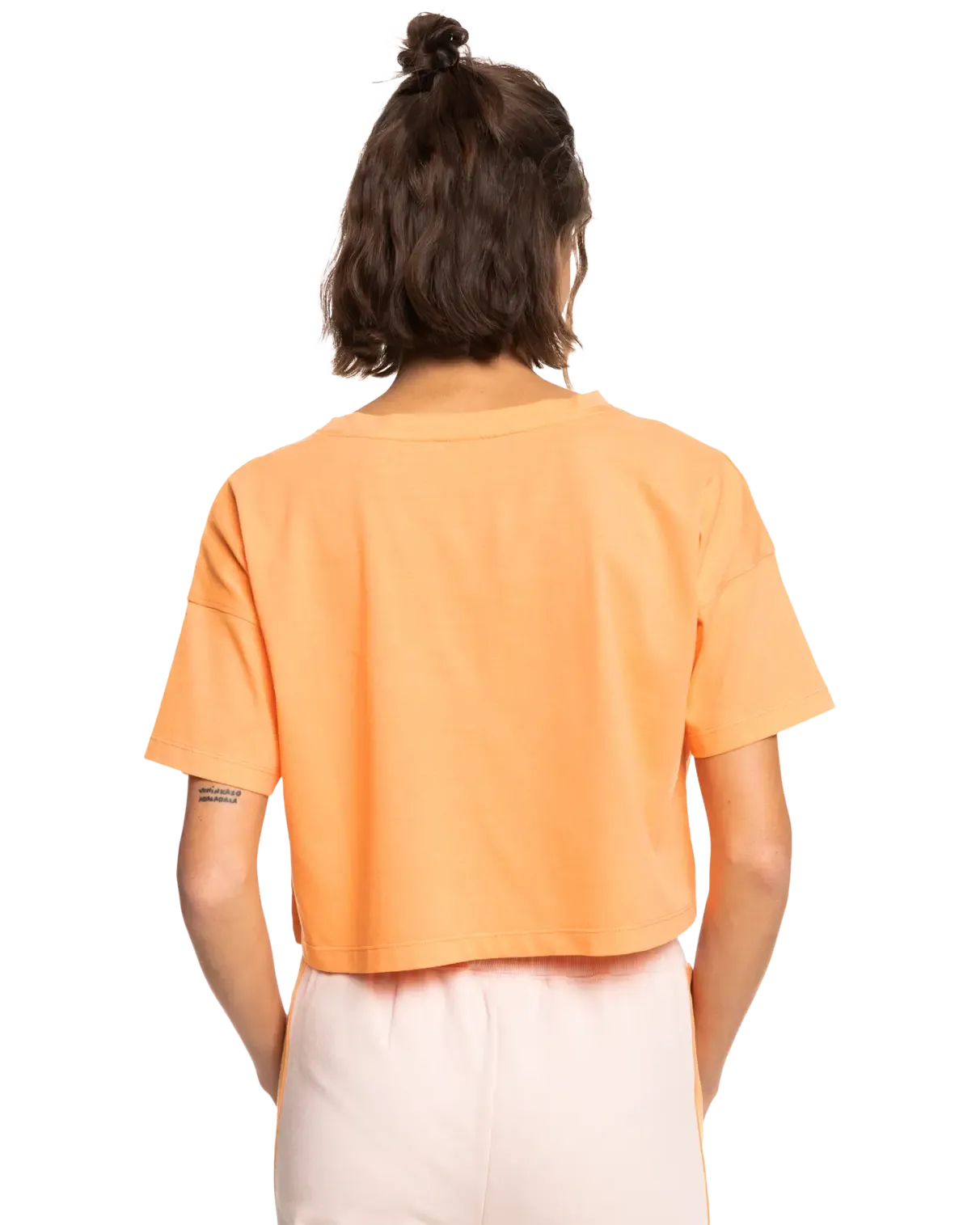 Essential Crop T-Shirt in Mock Orange