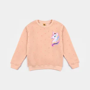 Girls Cotton Terry Sweatshirt