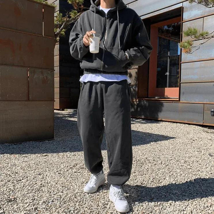 GS No. 94 Grey Zip-up Hoodie/Sweatpants