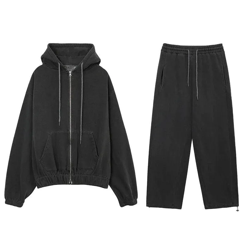 GS No. 94 Grey Zip-up Hoodie/Sweatpants