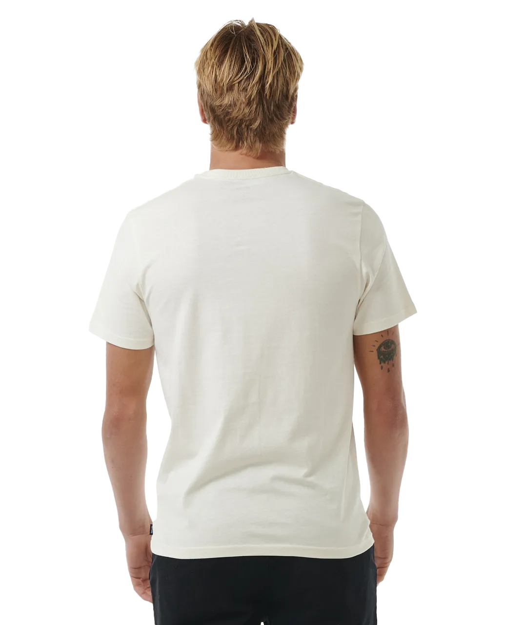 Horizon Badge T-Shirt in Bone