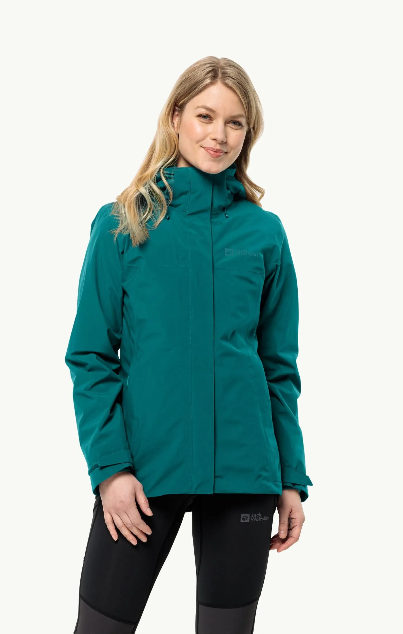 Jack Wolfskin Luntal 3 In 1 Jacket Womens Sea Green