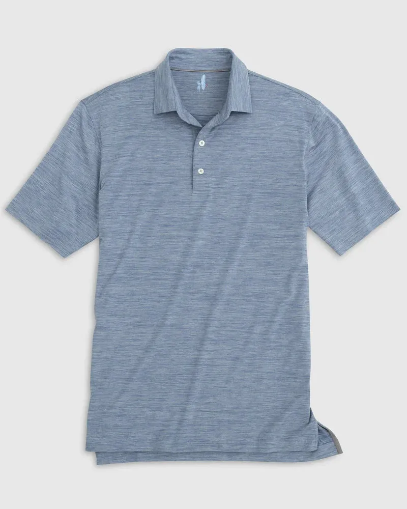 Johnnie-O Huron Heathered Polo Lake