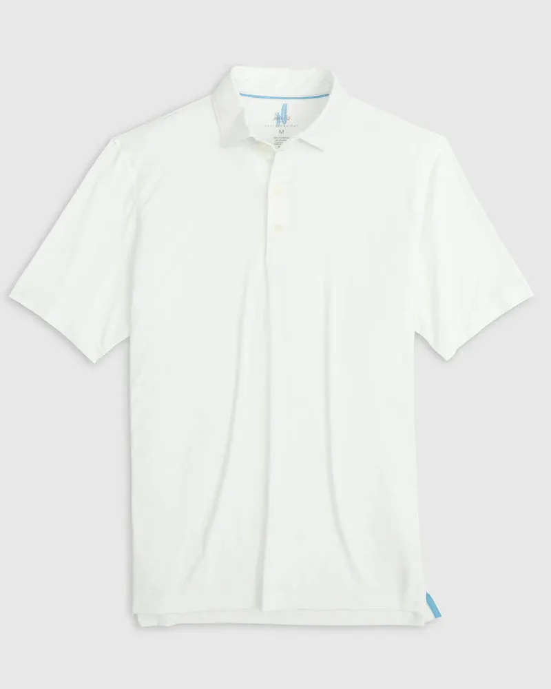 Johnnie-O Huron Heathered Polo White