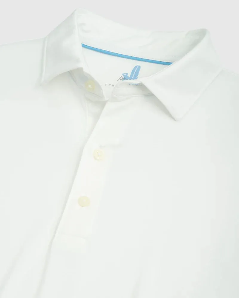 Johnnie-O Huron Heathered Polo White