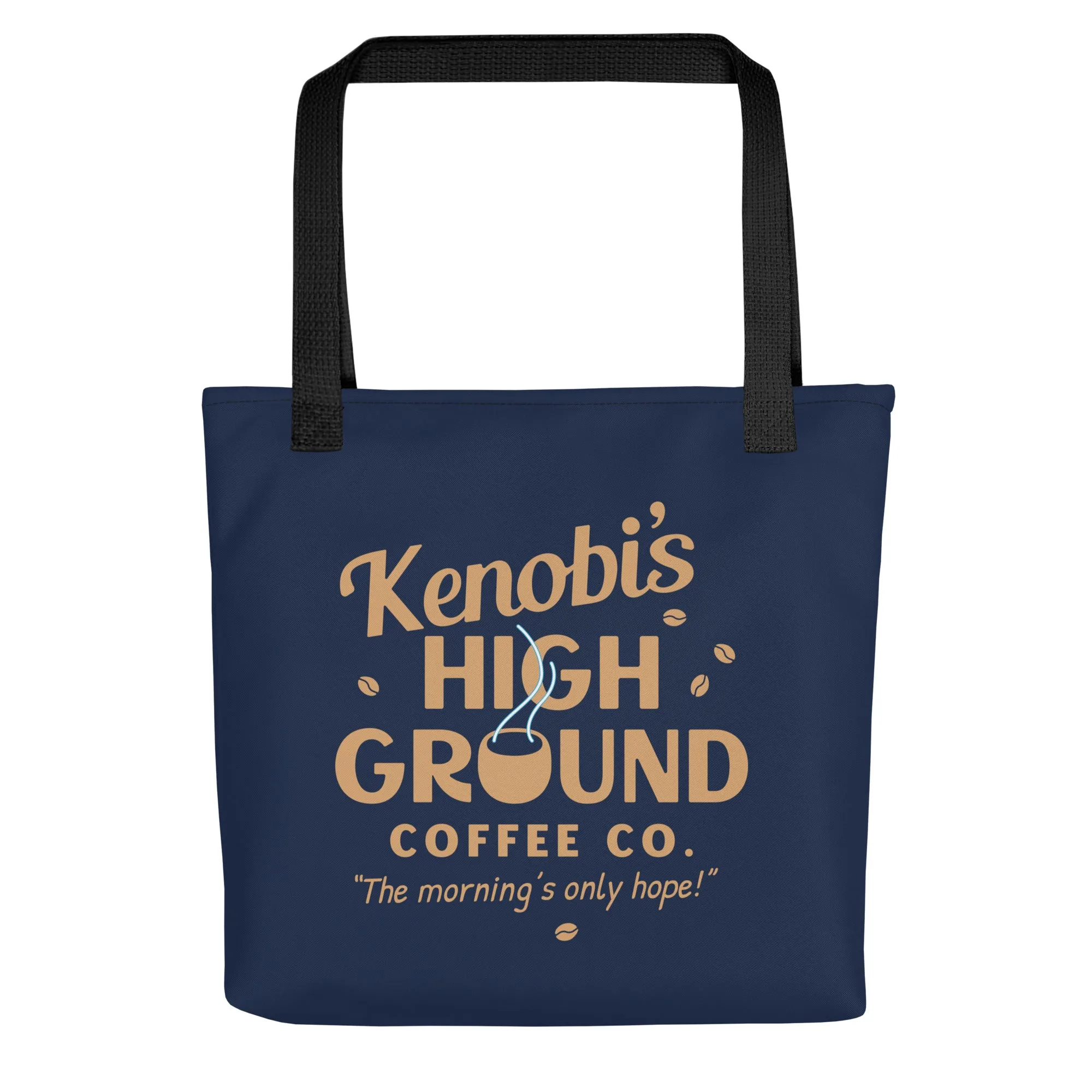 Kenobi's High Ground Coffee Co Tote Bag