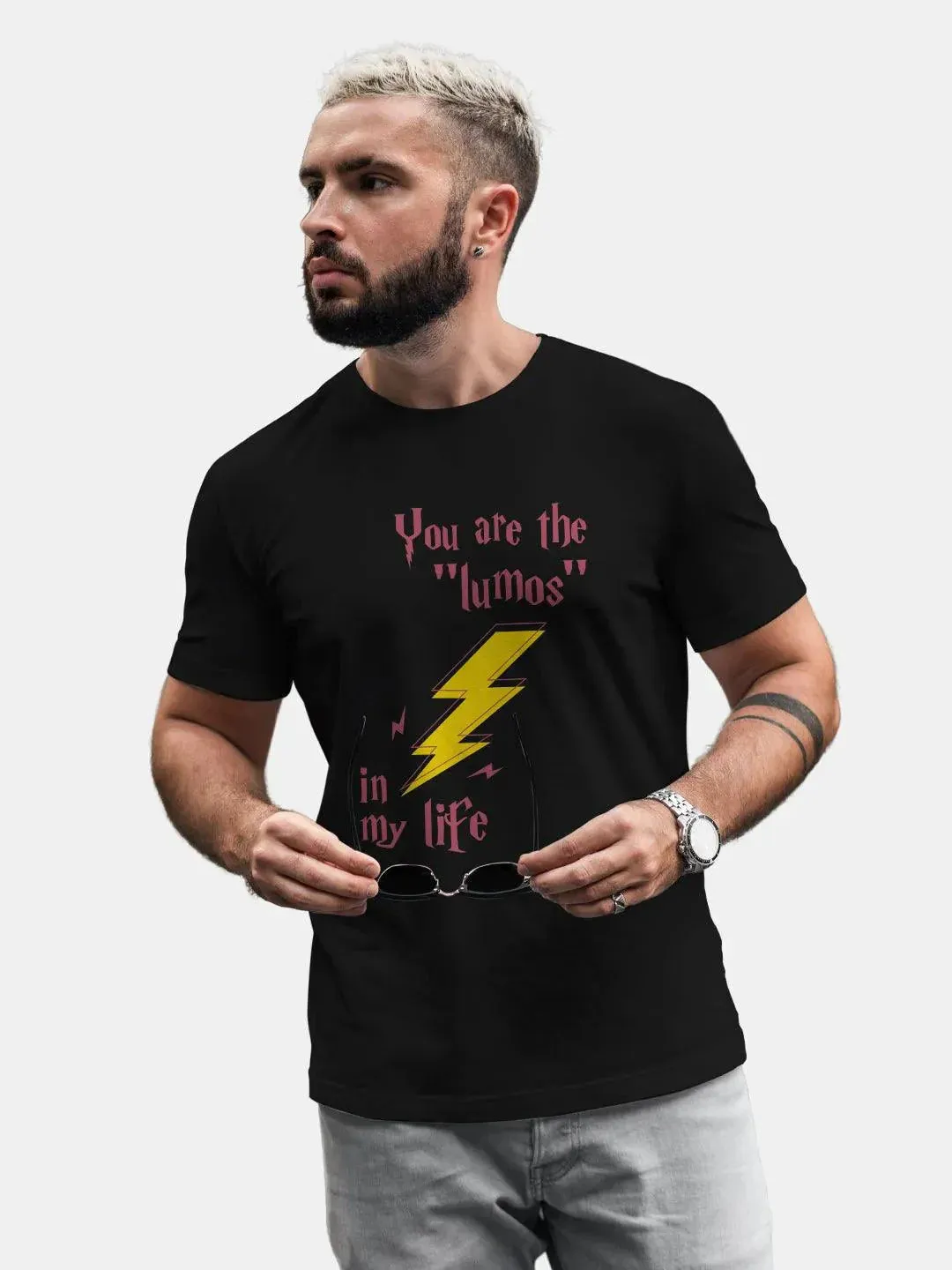 Lumos - Male Designer T-Shirts (Select From Drop Down Menu) (No Cod Allowed On This Product)- Prepaid Orders Only