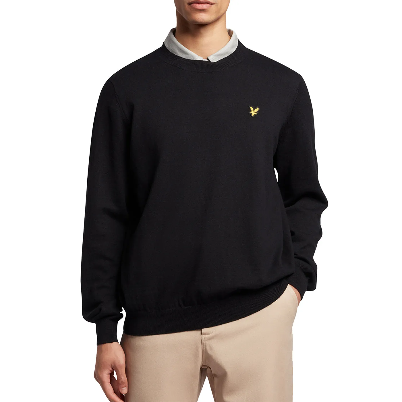 Lyle & Scott Evolution Crew Knit - Jet Black