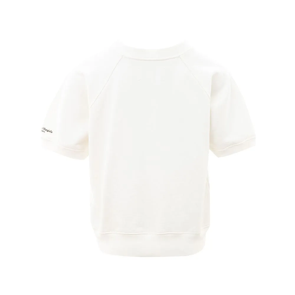 Maison Margiela Chic White Cotton Top for Style Enthusiasts