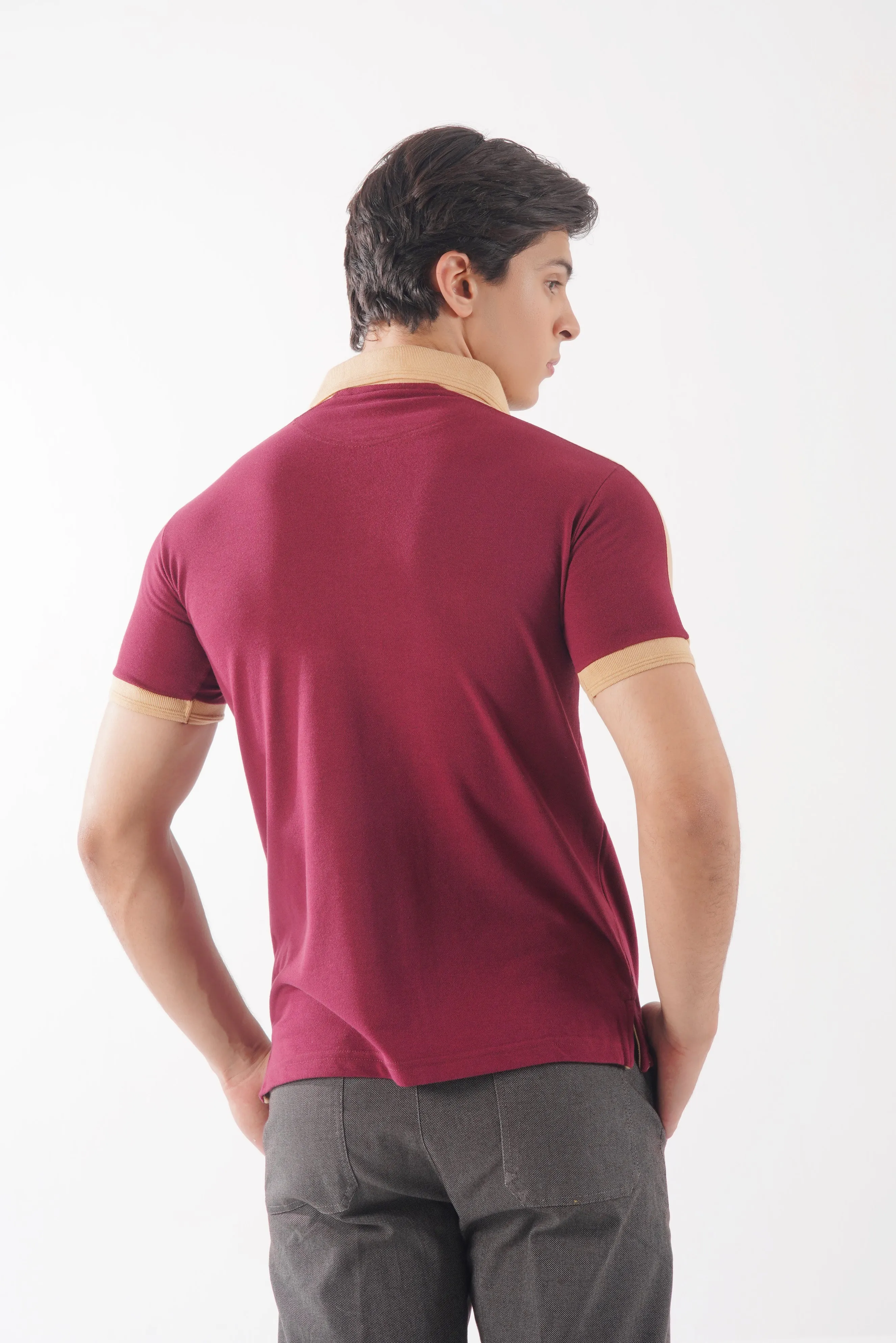 Maroon Elegance Polo