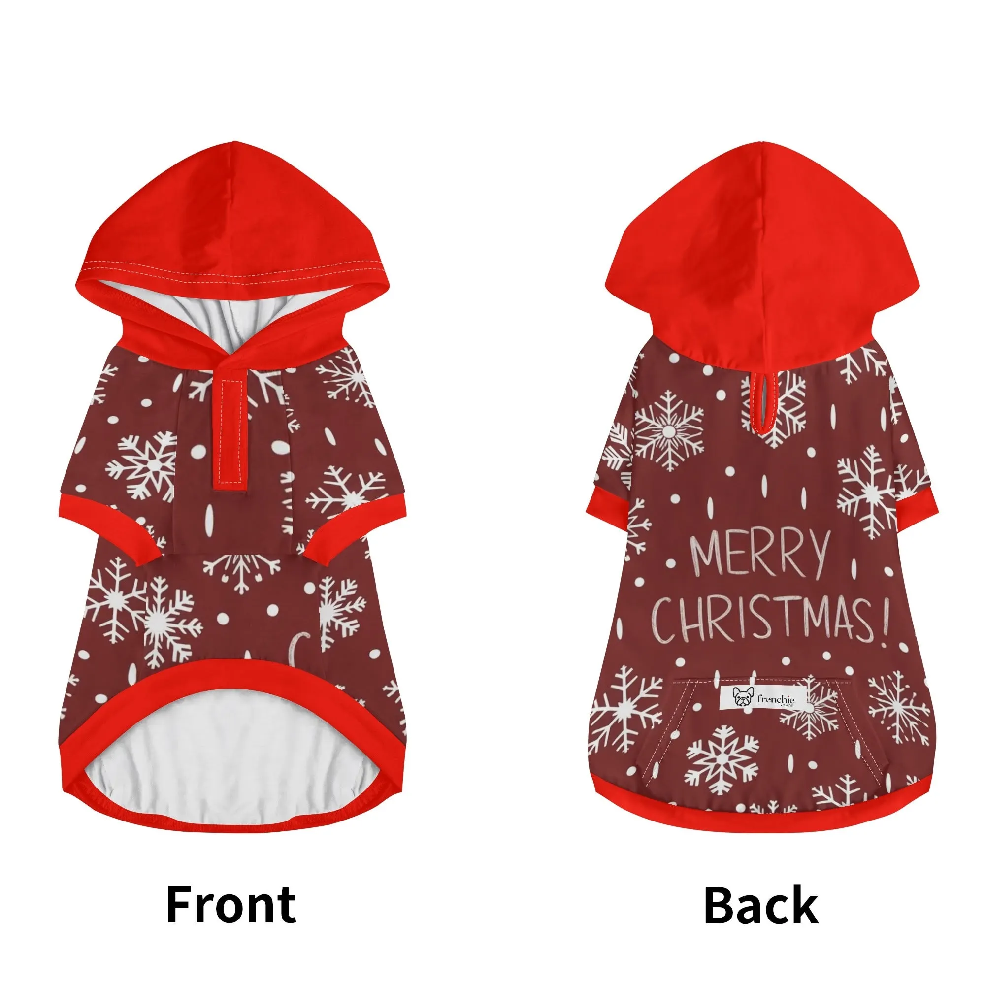 Merry Christmas - Hoodies for French Bulldog  | Frenchie Shop Original