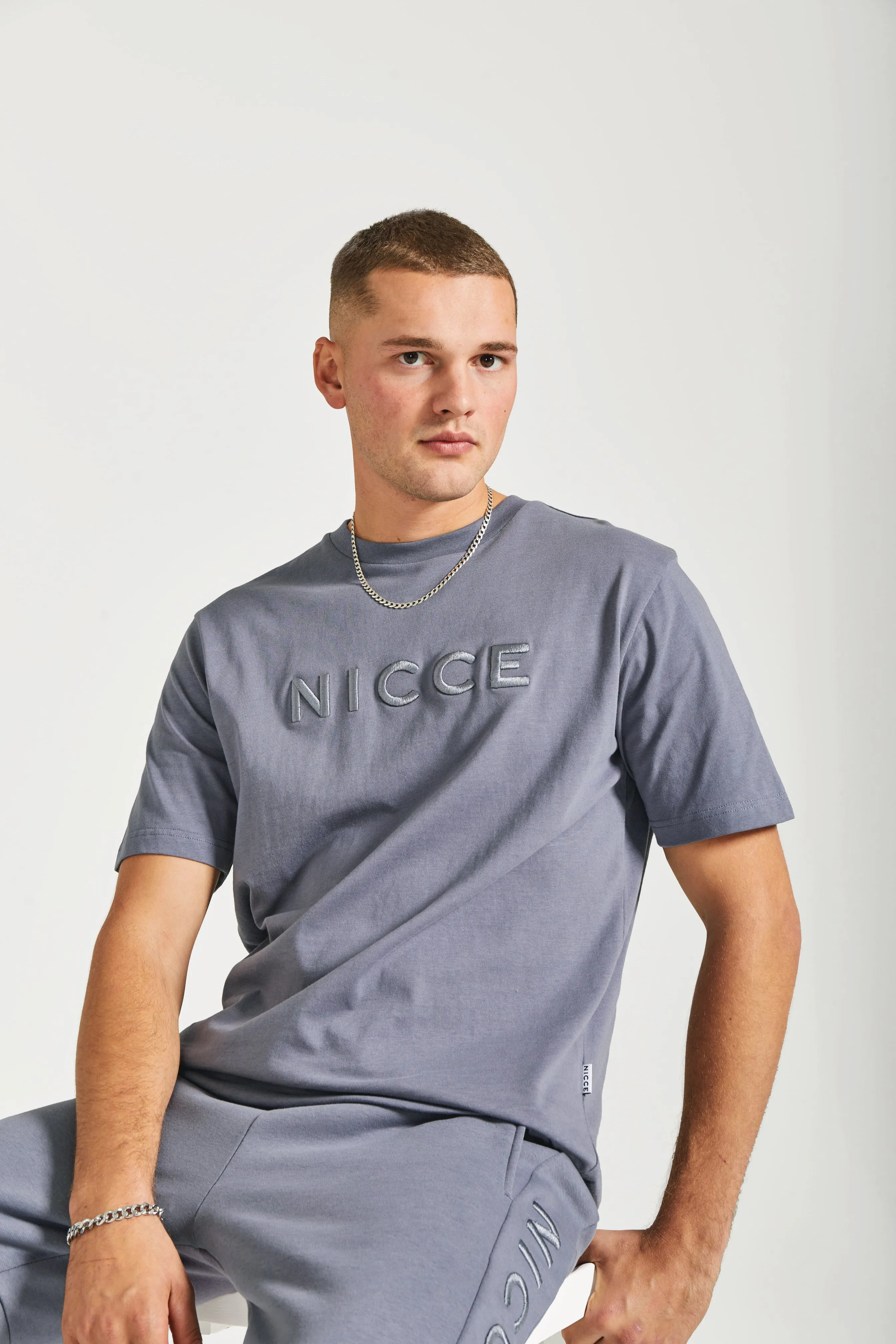 NICCE Mens Mercury Short Sleeve T-Shirt | Infinity Blue