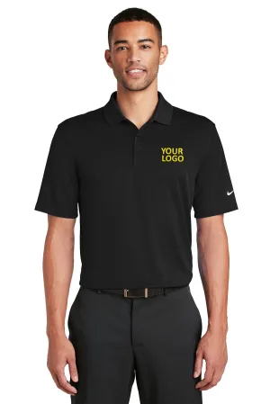 Nike Dri-FIT Players Custom Polos with Flat Knit Collar, Black