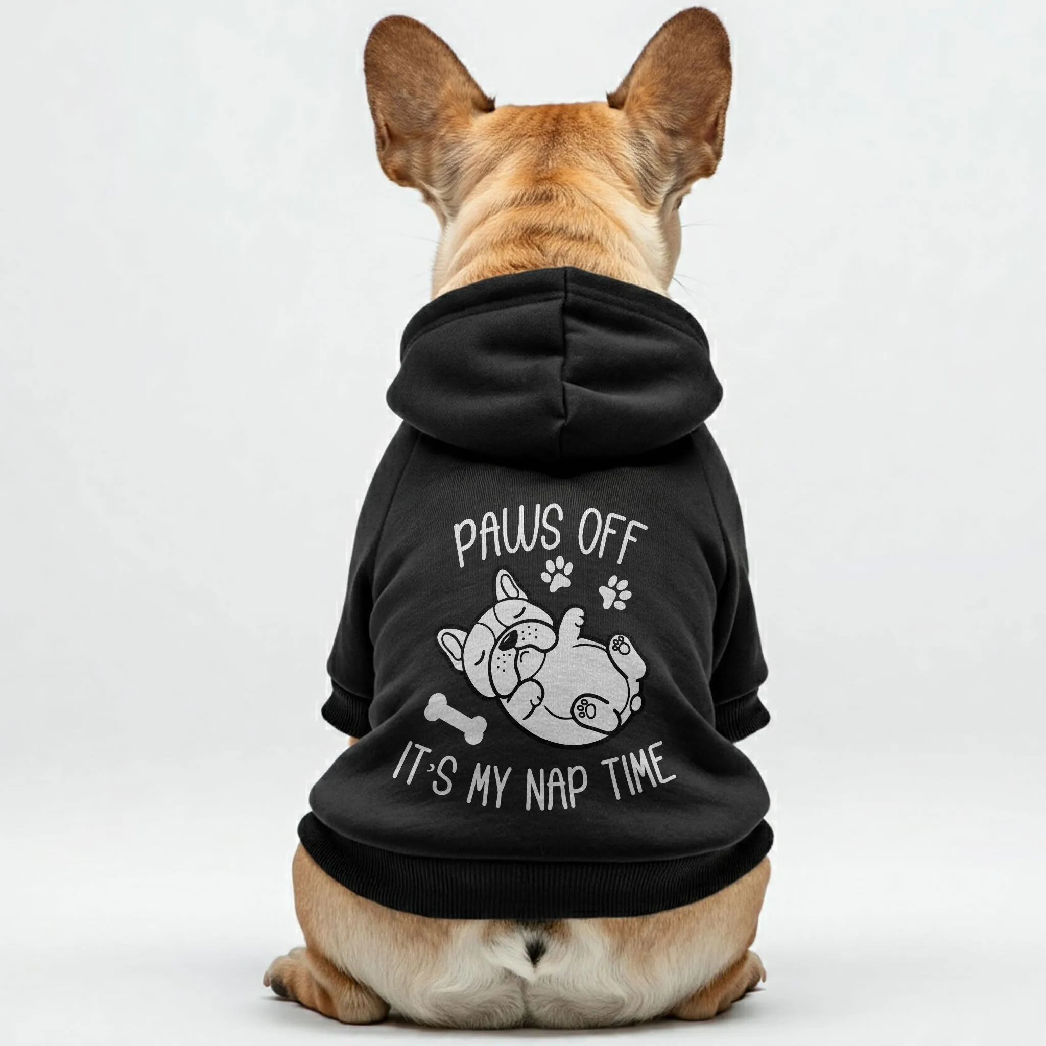 Paws off, it’s my nap time - Personalized French Bulldog Hoodies with Funny Quotes – Stylish, Cozy, and Premium 100% Cotton